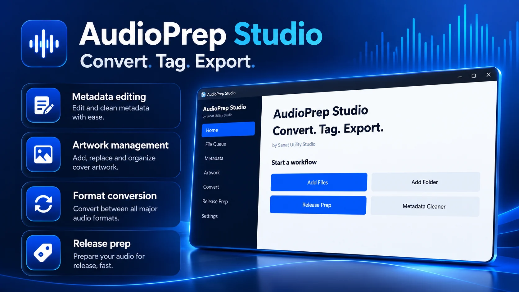 AudioPrep Studio overview
